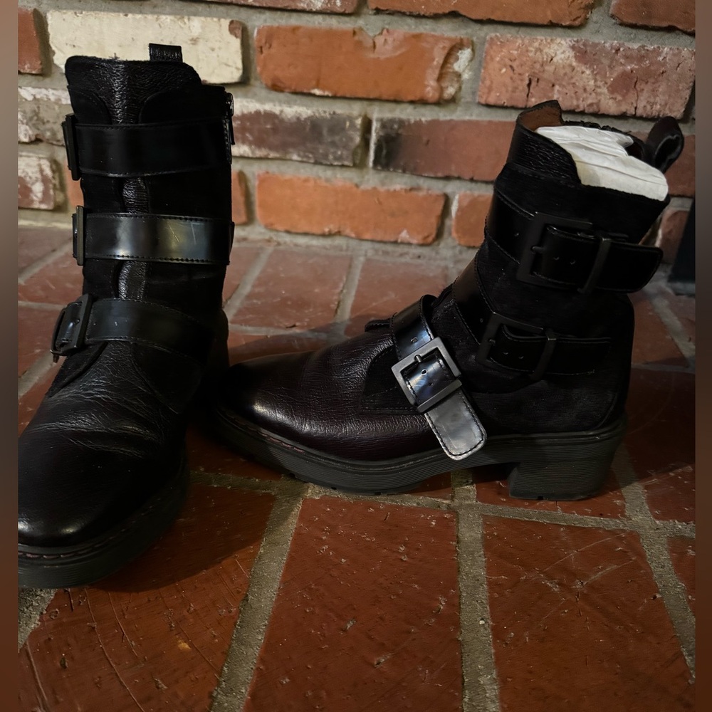 Hispanitas Black combat boots 38 - Picture 2 of 6